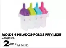 Coferdroza Molde 4 helados-polos privilege oferta