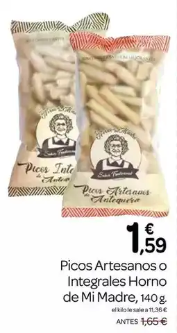 Supermercados El Jamón Horno de mi made - picos artesanos o integrales oferta