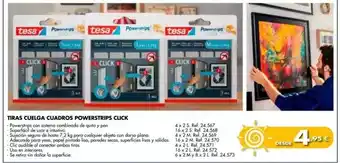 Coferdroza Tesa - tiras cuelga cuadros powerstrips click oferta