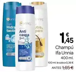 Supermercados El Jamón Ifa unnia - champú oferta