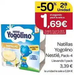 Supermercados El Jamón Nestlé - natillas yogolino oferta