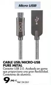 Coferdroza Dcu - cable usb/micro-usb pure metal oferta