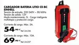 Coferdroza Einhell - cargador bateria litio ce-bc oferta