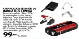 Coferdroza Einhell - arrancador estación de energia ce-js 8 oferta