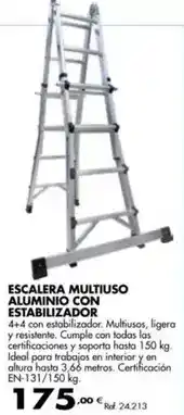 Coferdroza Escalera multiuso alluminio con estabilizador oferta