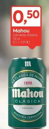 Suma Supermercados Mahou - cerveza clasica oferta