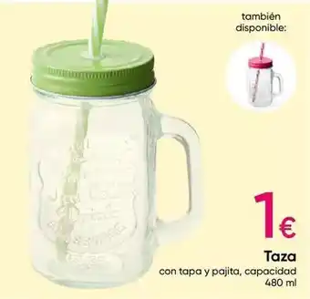 Pepco Taza con tapa y pajita oferta