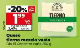 Dia Dia el cencerro - queso tierno mezcla vacío cuña 250 g oferta
