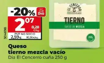 Dia Dia el cencerro - queso tierno mezcla vacío oferta