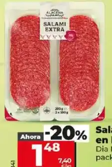 Dia Dia nuestra alacena - salami extra en lonchas oferta