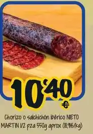 Cash Fresh Neto marin - chorizo o salchichon iberico oferta