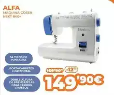Pascual Martí Alfa - maquina coser next 840+ oferta