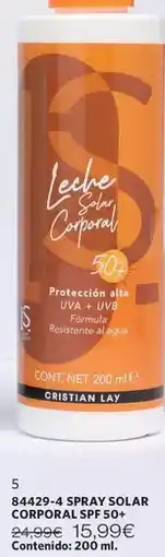 Cristian Lay Cristian lay - spray solar corporal spf 50+ oferta