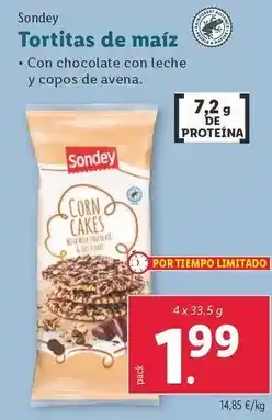 Lidl Sondey - tortitas de maiz oferta