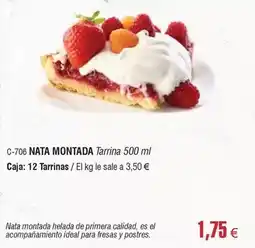 Abordo Ideal - nata montada oferta
