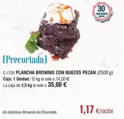 Abordo Plancha brownie con nueces pecan oferta