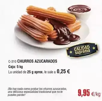 Abordo Suprema - churros azucarados oferta