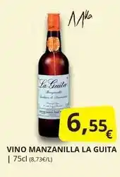 Supermercados MAS La guita - vino manzanilla oferta