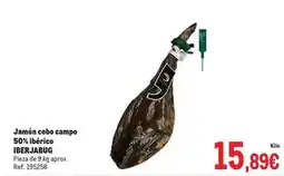 Makro Iberjabug - jamón cebo campo 50% ibérico oferta