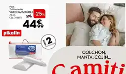 Conforama Pikolin - pack 2 almohadas viscotranspirable oferta