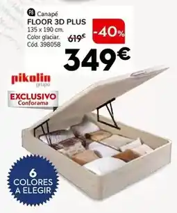 Conforama Pikolin - canapé floor 3d plus oferta
