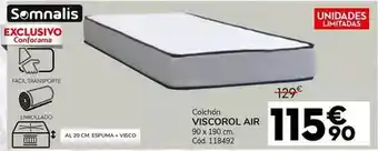 Conforama Somnalis - colchón viscorol air oferta