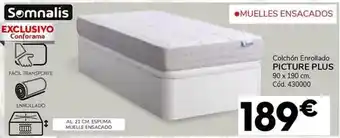 Conforama Somnalis - colchón enrollado picture plus oferta