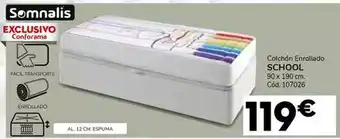 Conforama Somnalis - colchón enrollado school oferta