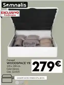 Conforama Somnalis - canapé woodspace y9 oferta