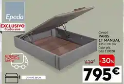 Conforama Epeda - canapé paris 1t manual oferta