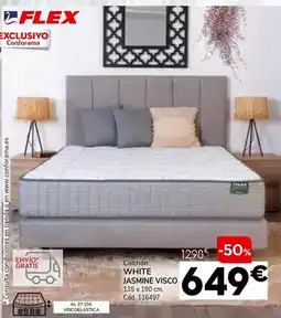 Conforama Flex - colchón white jasmine visco oferta