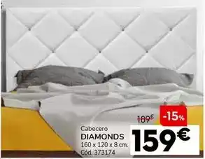 Conforama Cabecero diamonds oferta