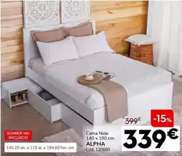 Conforama Cama nido 140 x 190 cm. alpha oferta