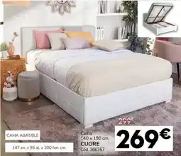 Conforama Cama 140 x 190 cm. cuore oferta