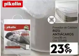 Conforama Pikolin - protector de colchón/ rizo antiacaros/ cama 90 cm oferta