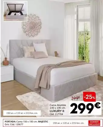 Conforama Cama abatible 140 x 190 cm oferta