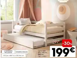 Conforama Cama nido 90 x 190 cm oferta