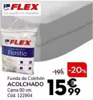 Conforama Flex - funda de colchón acolchado/ cama 90 cm oferta