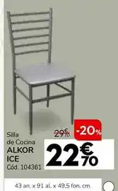 Conforama Silla de cocina alkor ice oferta