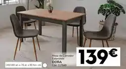 Conforama Mesa de comedor extensible dora oferta