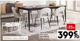 Conforama Mesa de comedor extensible olympia oferta