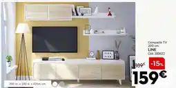 Conforama Compacto tv 200 cm/ line oferta