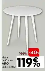 Conforama Mesa de cocina aro oferta