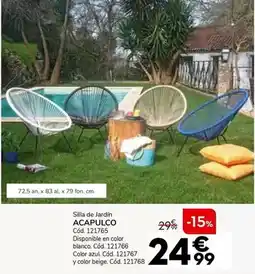 Conforama Silla de jardín acapulco oferta
