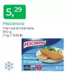 Supermercados Tu Super Pescanova - merluza empanada oferta
