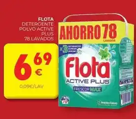 CashDiplo Flota - detergente polvo active plus oferta