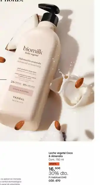 Yanbal Yanbal - leche vegetal coco & almendra oferta