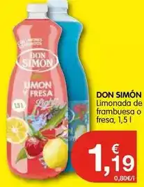 CashDiplo Don simón - limonada de frambuesa o fresa oferta