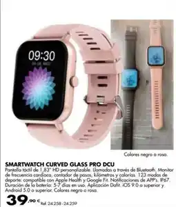 Coferdroza Smartwatch curved glass pro dcu oferta