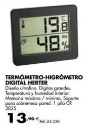 Coferdroza Herter - termometro higrometro digital oferta